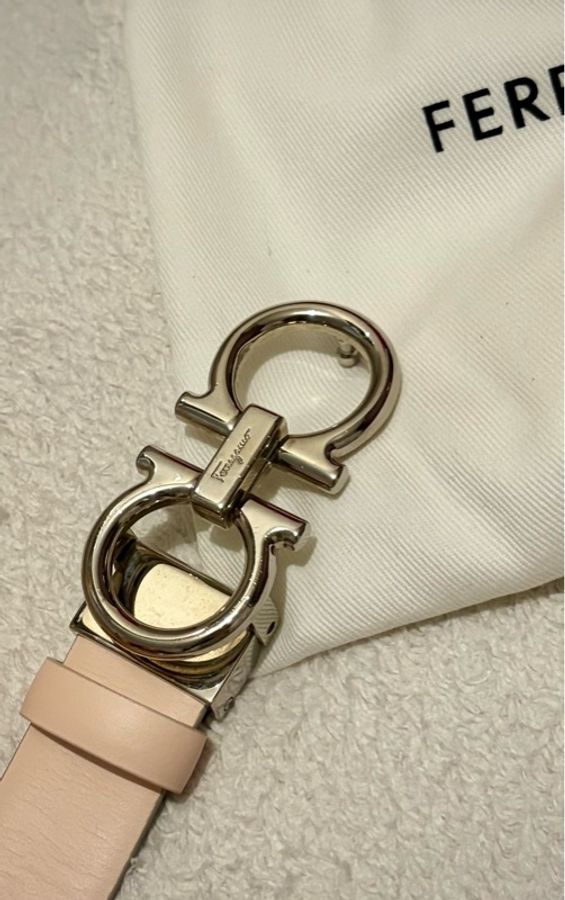 Ferragamo belt 雙色皮帶-5