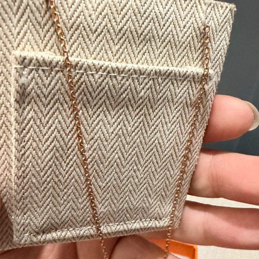 Hermes 愛馬仕 最新雙色 mini pop H項鍊 粉 玫瑰金-8