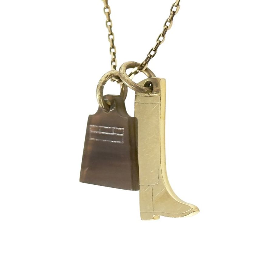 HERMES Amulette Maroquinier 凱莉包 頸鏈-5
