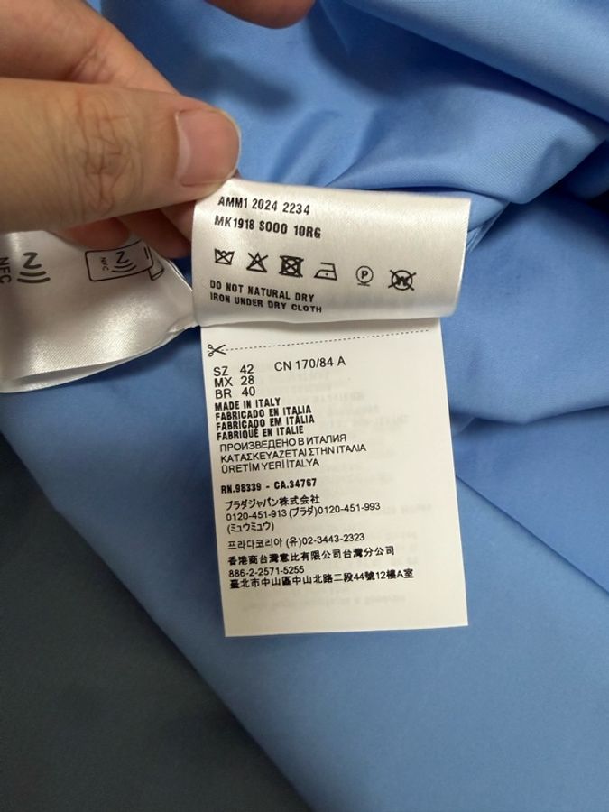 Miu Miu scarf-detail poplin shirt 42 襯衫-7