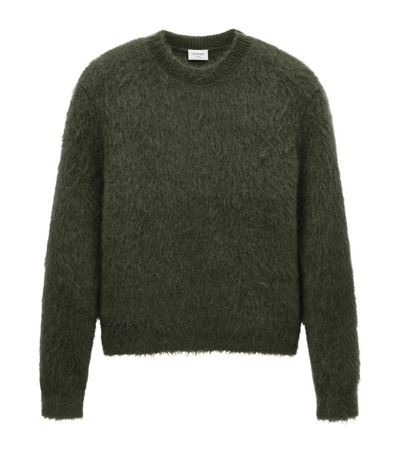Saint Laurent green crewneck sweater XL 毛衣-0