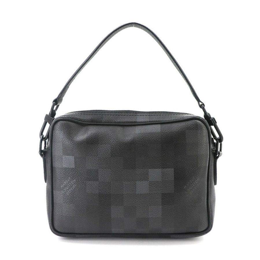 路易威登 Damouflage 黑色尼羅河手提包 2 用單背包 N14988 尼羅河斜背包-2
