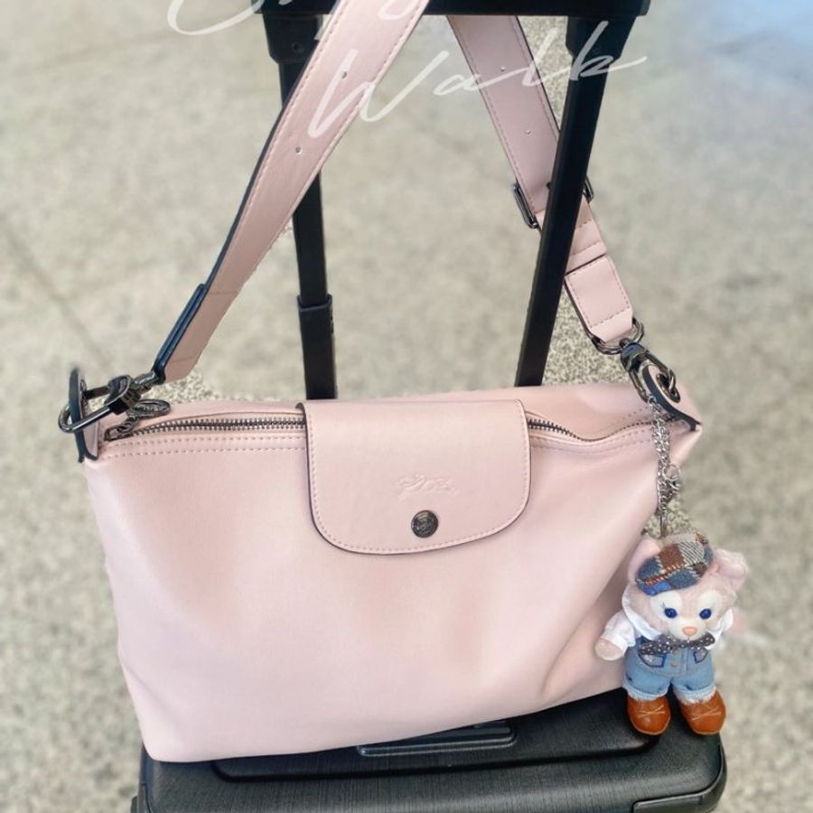 【現貨】Longchamp HOBO 裸粉色-6