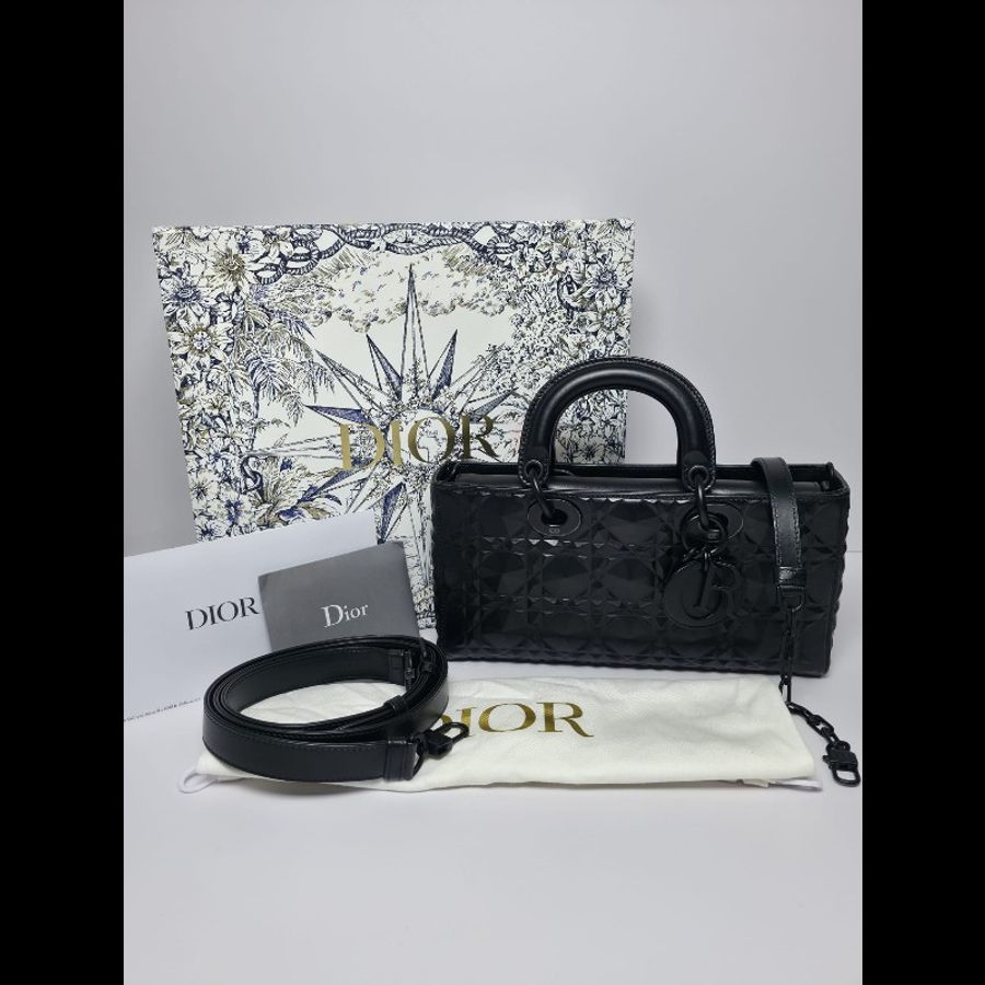 Dior 黑色Medium Lady D Joy Bag-0