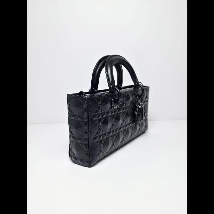 Dior 黑色Medium Lady D Joy Bag-1