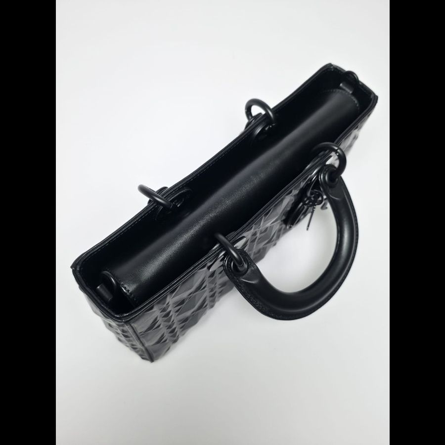 Dior 黑色Medium Lady D Joy Bag-3