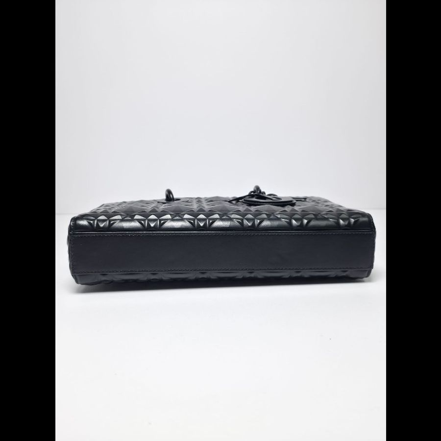 Dior 黑色Medium Lady D Joy Bag-4
