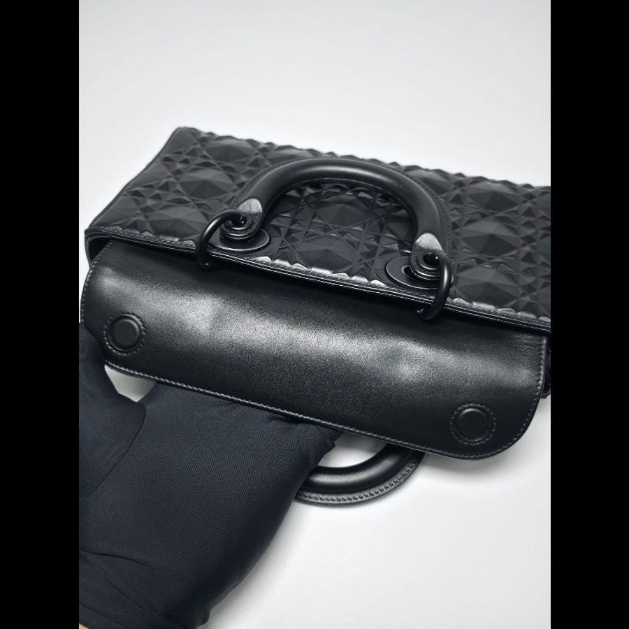 Dior 黑色Medium Lady D Joy Bag-20