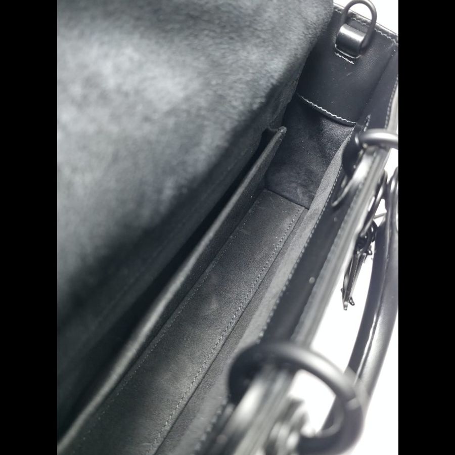Dior 黑色Medium Lady D Joy Bag-21