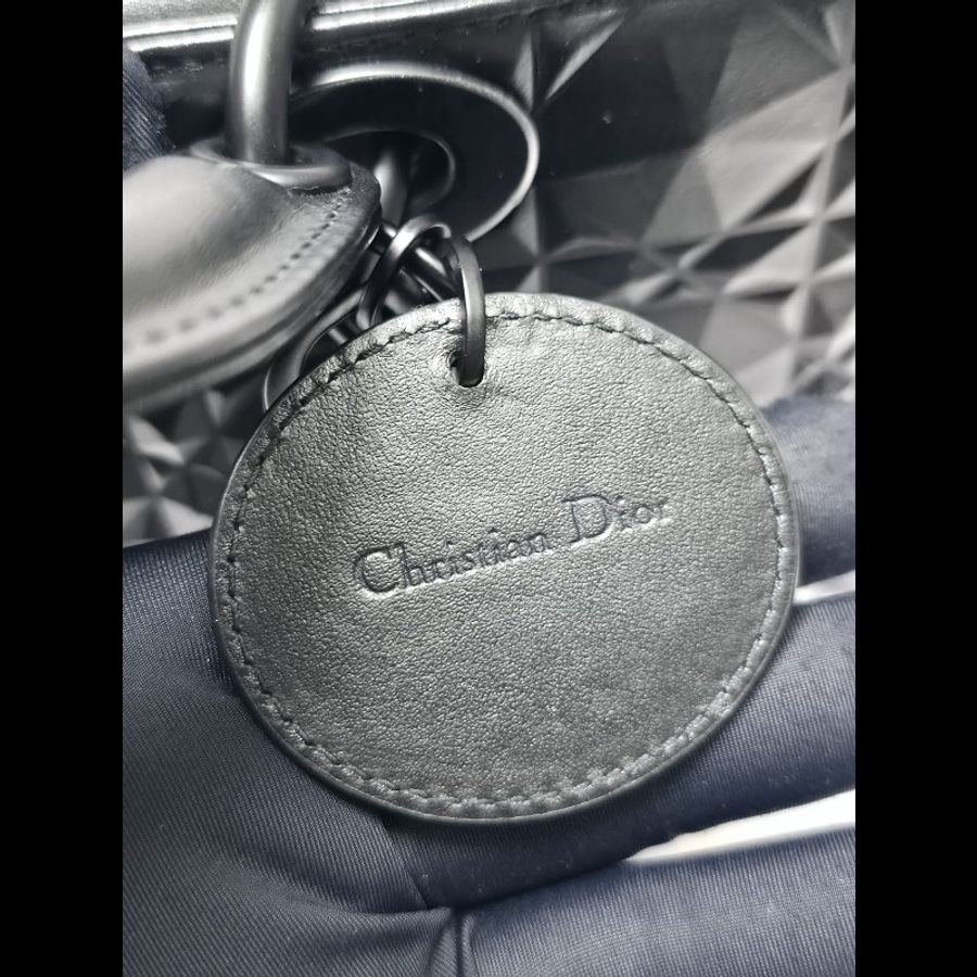 Dior 黑色Medium Lady D Joy Bag-25
