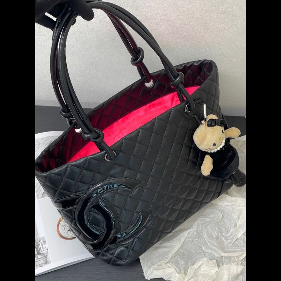 Chanel香奈兒 康鵬黑武士黑色托特大號
成色佳-7