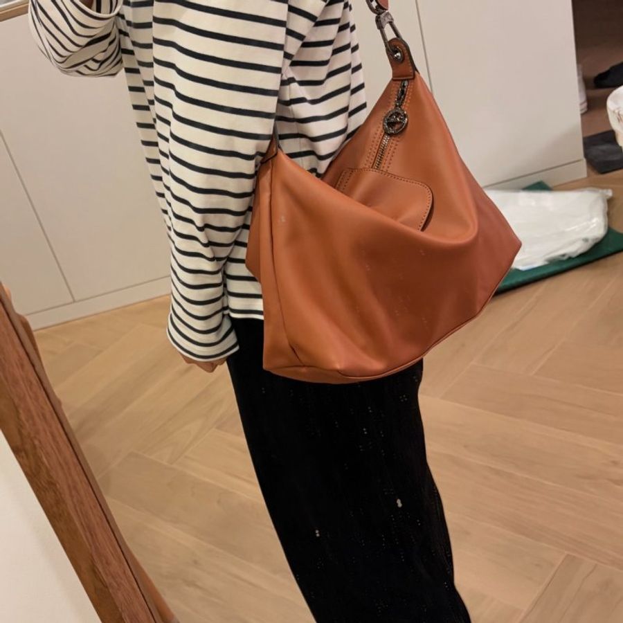 【現貨】Longchamp HOBO 干邑色-1