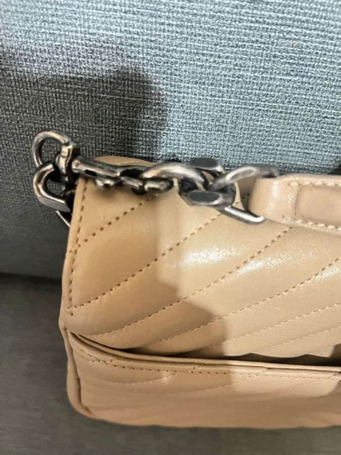 YSL Saint Laurent Paris College 復古銀#學院包#翻蓋肩背包-32