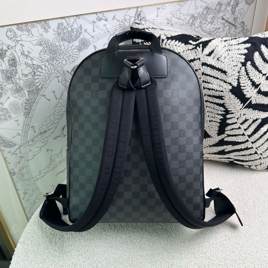 Louis Vuitton 路易威登 黑棋盤格雙肩包-2