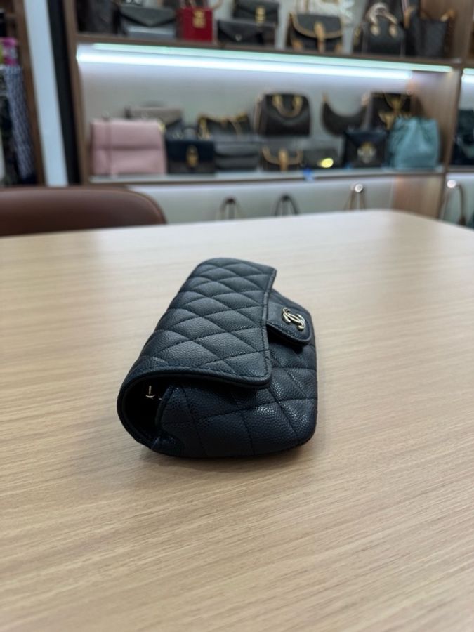 Chanel • 經典黑銀荔枝牛皮鏈條包-7