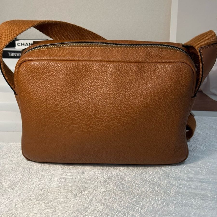 羅意威/Loewe military 焦糖色郵差 底長23.5cm-11