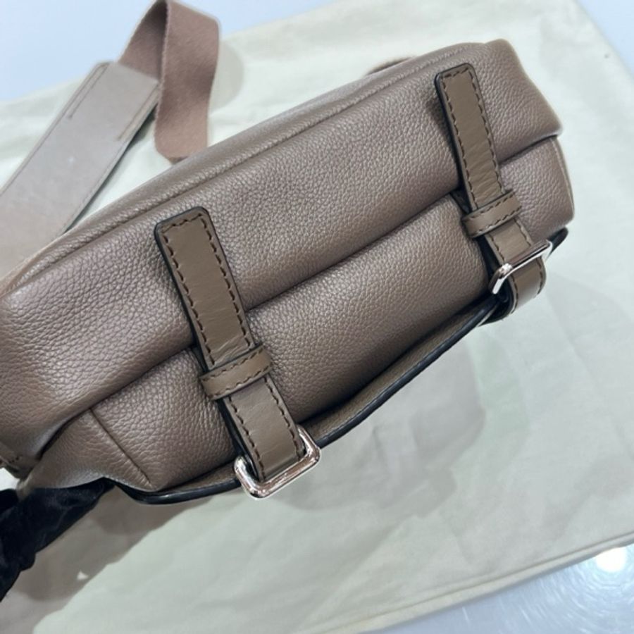 Loewe羅意威military大象灰郵差斜挎包底長23.5cm-10