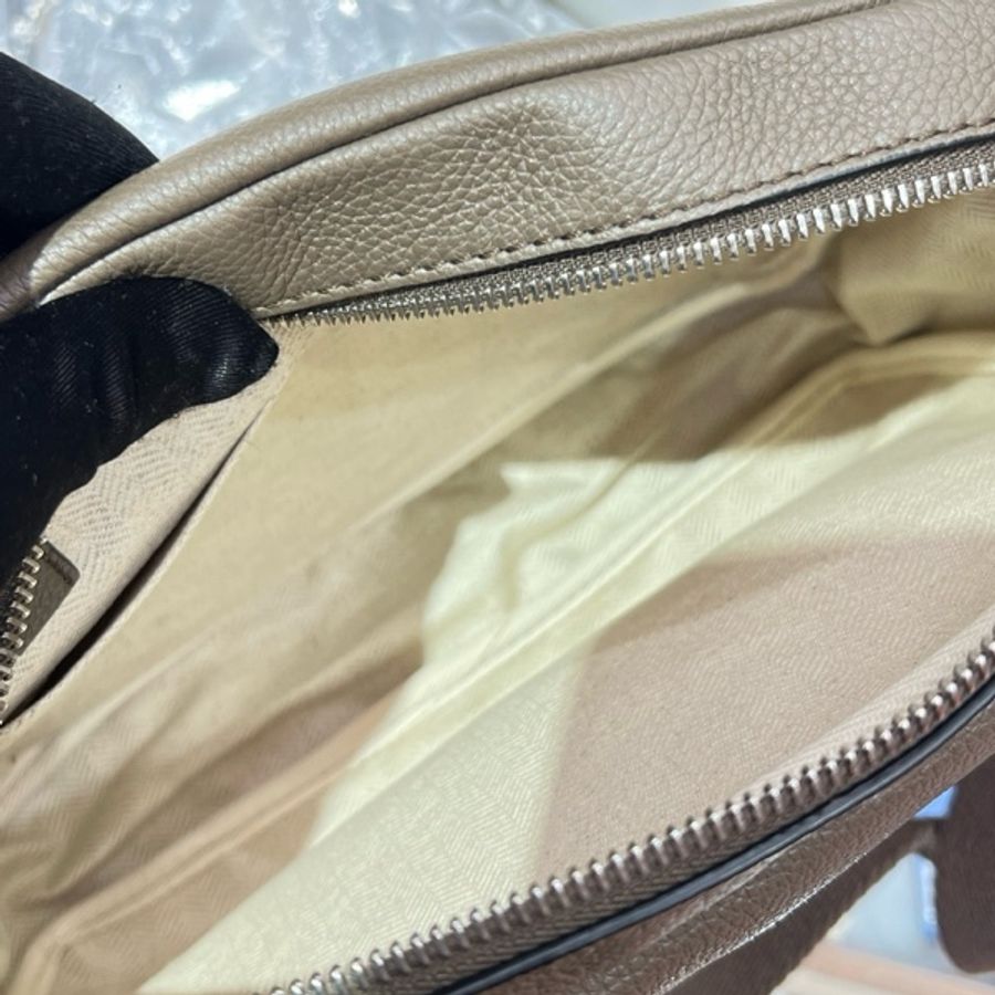 Loewe羅意威military大象灰郵差斜挎包底長23.5cm-11