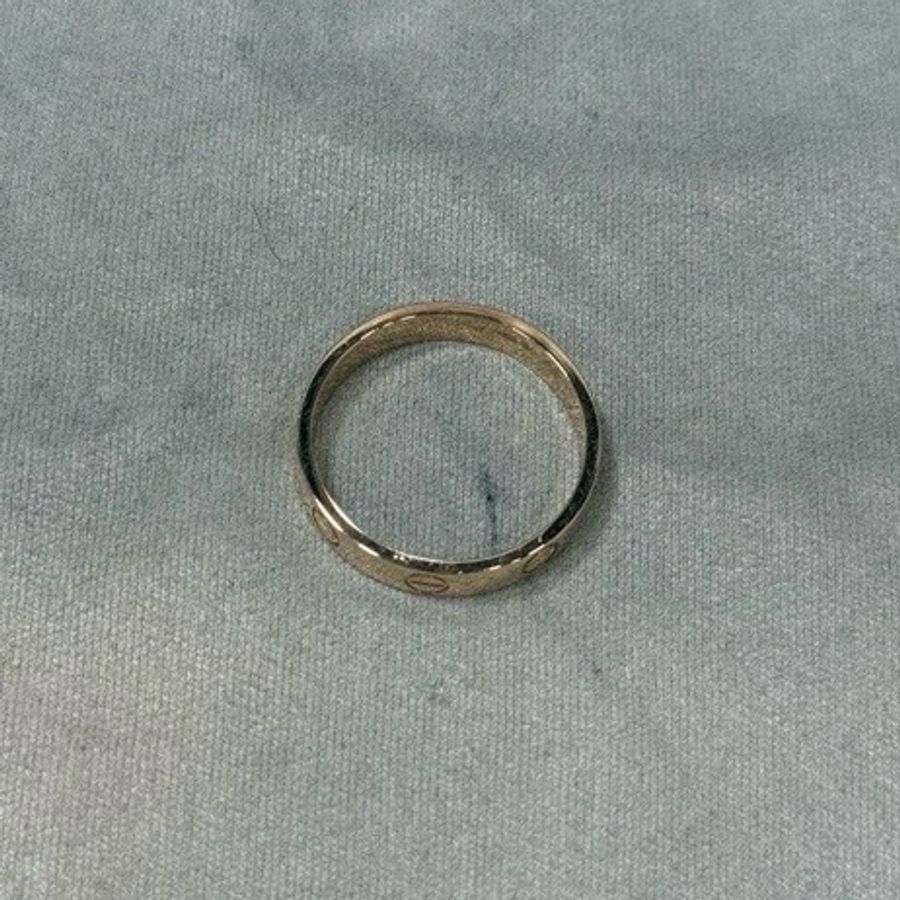Cartier 卡地亞 LOVE 經典款窄版戒指 18K玫瑰金 尺碼54-6