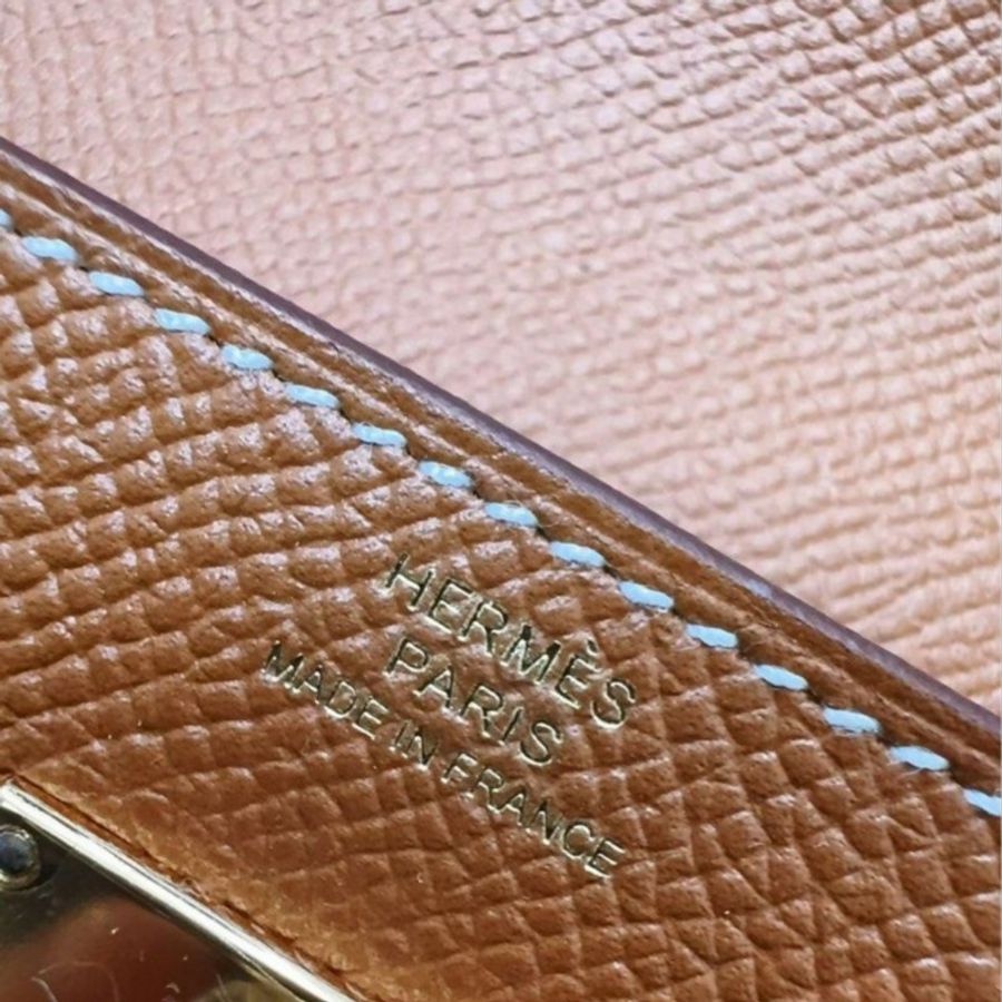 🌈 Hermes🧡Kelly Wallet🧡金棕金扣🌟全新閑置未使用🌈Epsom皮🌟Stamp A🌟kellywallet🌟kellylongwallet🌟kelly🌟長銀包🌟愛馬仕🌟-3