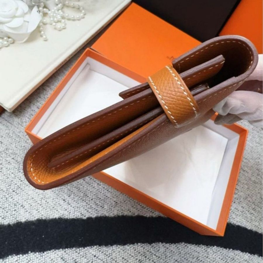 🌈 Hermes🧡Kelly Wallet🧡金棕金扣🌟全新閑置未使用🌈Epsom皮🌟Stamp A🌟kellywallet🌟kellylongwallet🌟kelly🌟長銀包🌟愛馬仕🌟-6