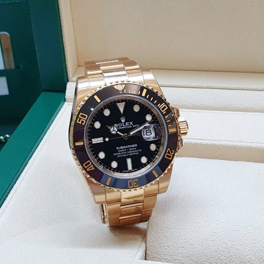 【大眾名錶】ROLEX 勞力士116618LN Submariner潛航者 2019/10 全金黑水鬼 品項漂亮 已貼膜 錶節齊全 B1503-1