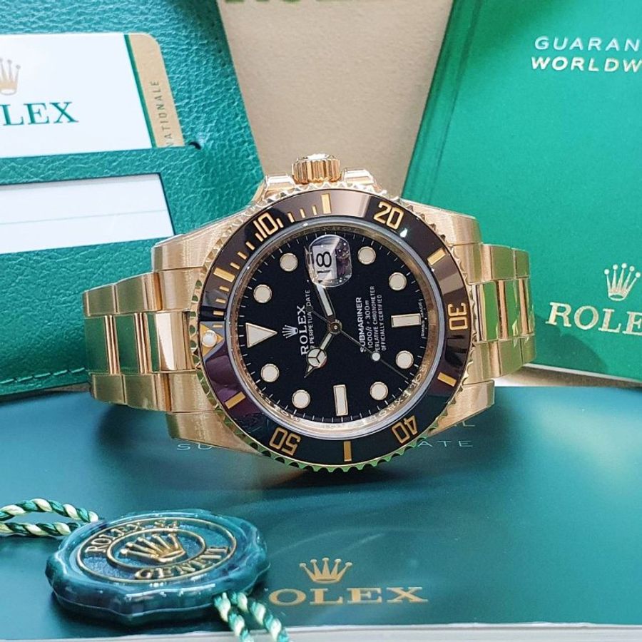 【大眾名錶】ROLEX 勞力士116618LN Submariner潛航者 2019/10 全金黑水鬼 品項漂亮 已貼膜 錶節齊全 B1503-4