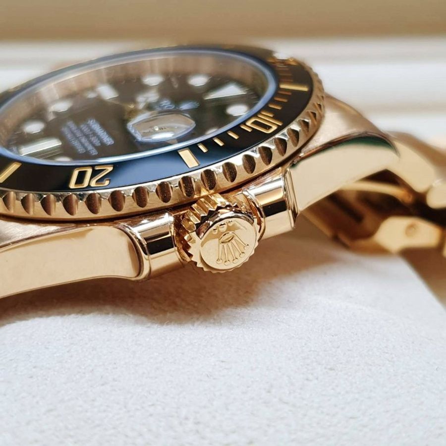 【大眾名錶】ROLEX 勞力士116618LN Submariner潛航者 2019/10 全金黑水鬼 品項漂亮 已貼膜 錶節齊全 B1503-6