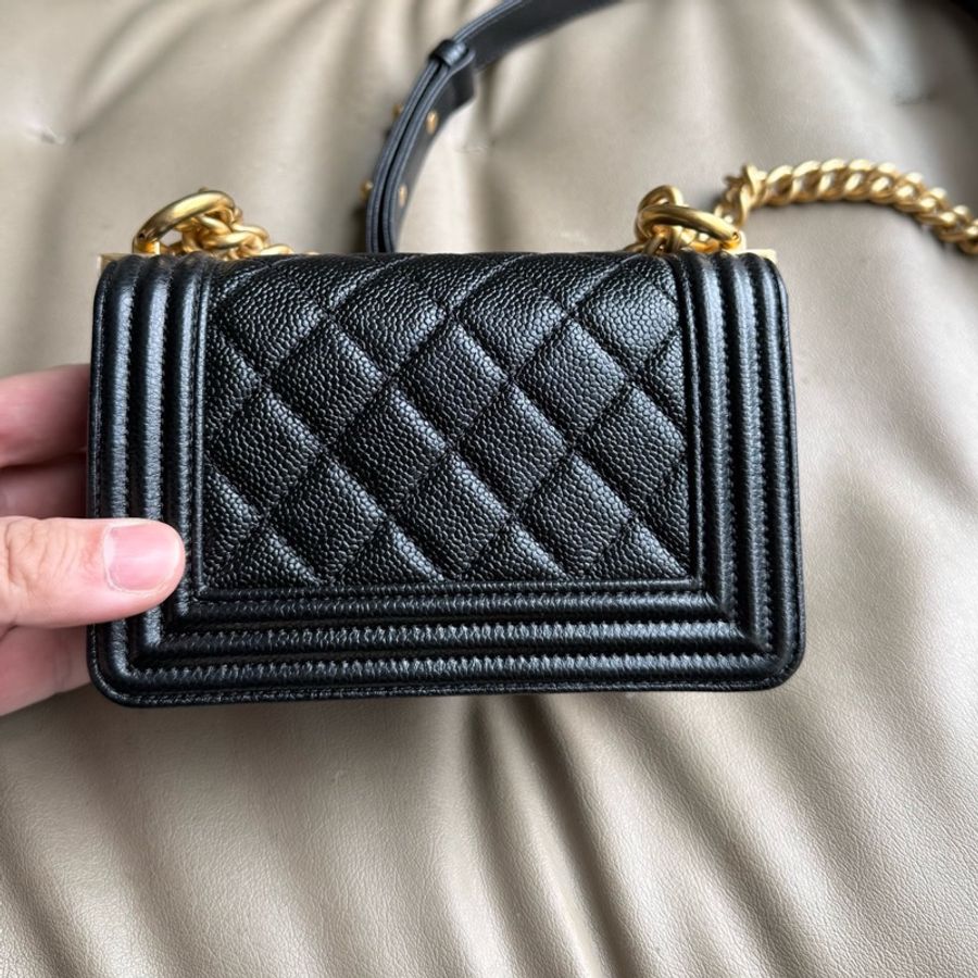 Chanel 香奈兒 leboy mini 有塵袋-1