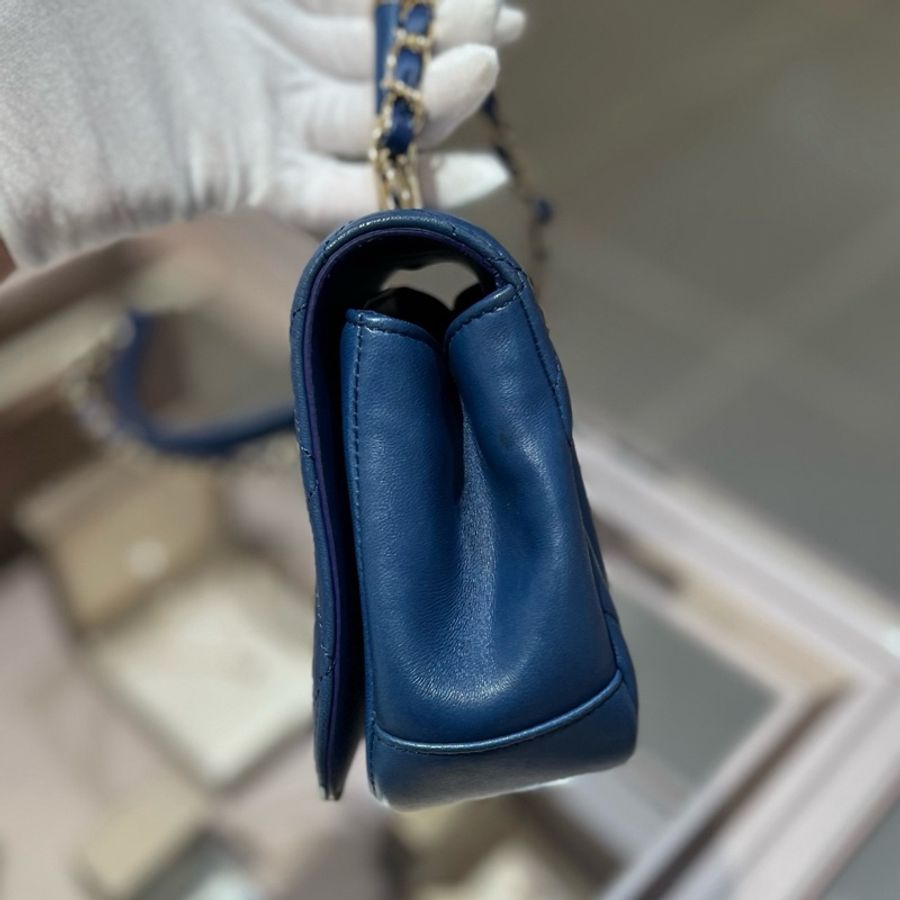 Chanel香奈儿handle bag金属手柄马鞍包-5