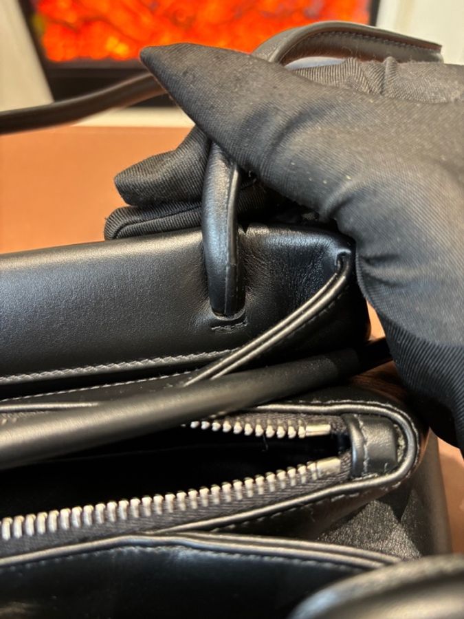 普拉達 Prada 黑色22fw秀款hobo手提單肩包 腋下包-10