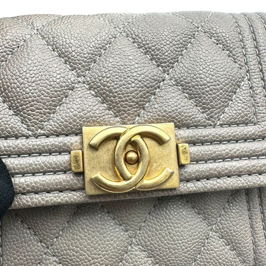 【美收精品】CHANEL Boy 口蓋短夾 C-817【隔月月中將轉賣至日本 上架期限30天】-10