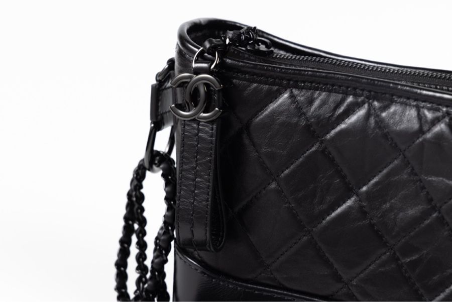 CHANEL So Black Gabrielle 流浪包 Small(附保卡)-4