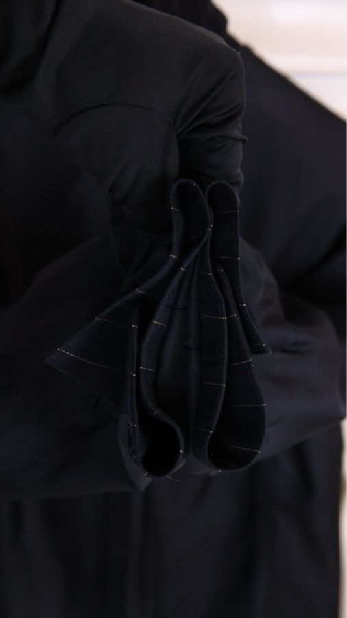 Chanel 黑色竖条纹两口袋西装上衣外套-27