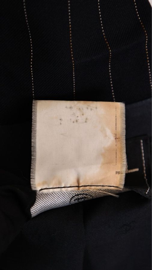 Chanel 黑色竖条纹两口袋西装上衣外套-30