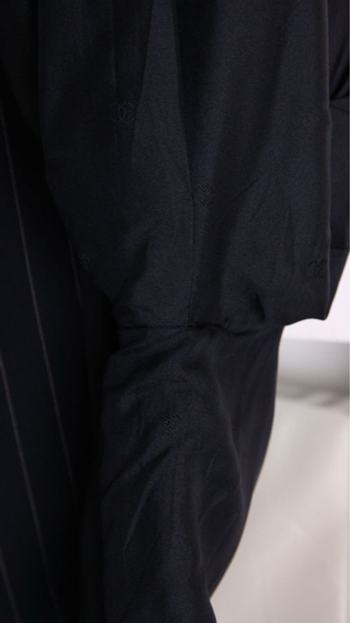 Chanel 黑色竖条纹两口袋西装上衣外套-39