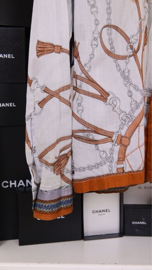 Gucci 00年秀款棕色抽绳图案衬衫上衣外套-10