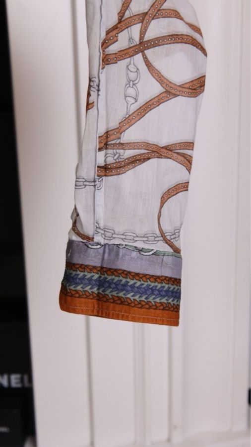 Gucci 00年秀款棕色抽绳图案衬衫上衣外套-15