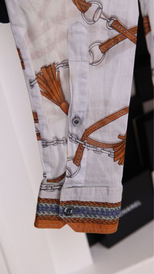 Gucci 00年秀款棕色抽绳图案衬衫上衣外套-21