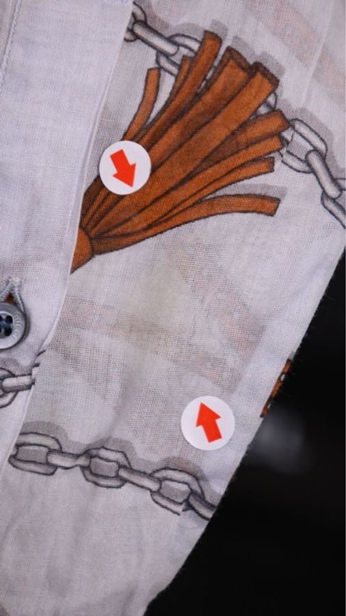 Gucci 00年秀款棕色抽绳图案衬衫上衣外套-40