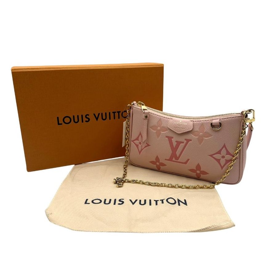 【美收精品】Louis Vuitton 粉色Easy Pouch On Strap 手袋 C-824【隔月月中將轉賣至日本 上架期限30天】-0