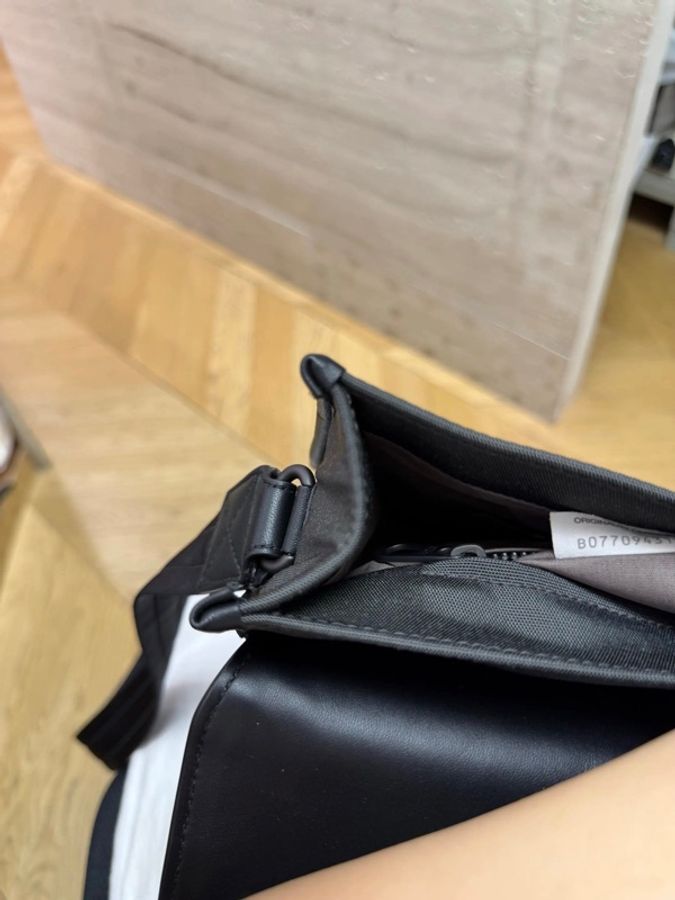Bottega Veneta葆蝶家 Bv男士邮差包 黑色编织款-10