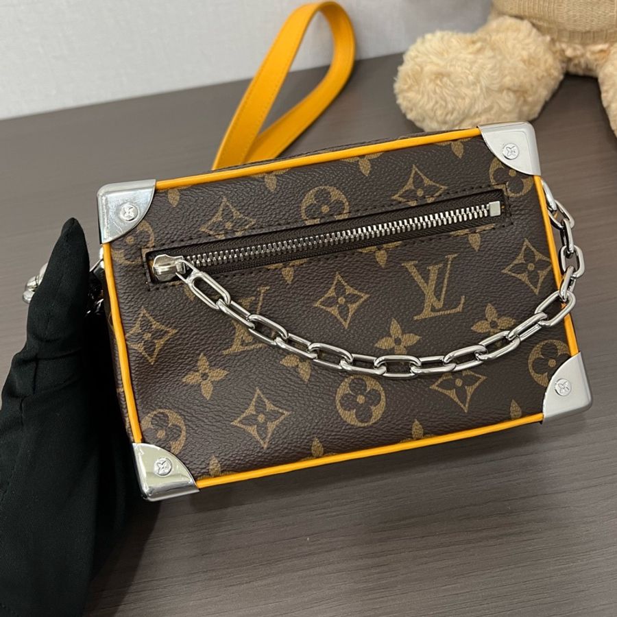 LV/路易威登 soft trunk銀角盒子斜背包 芯片款-1