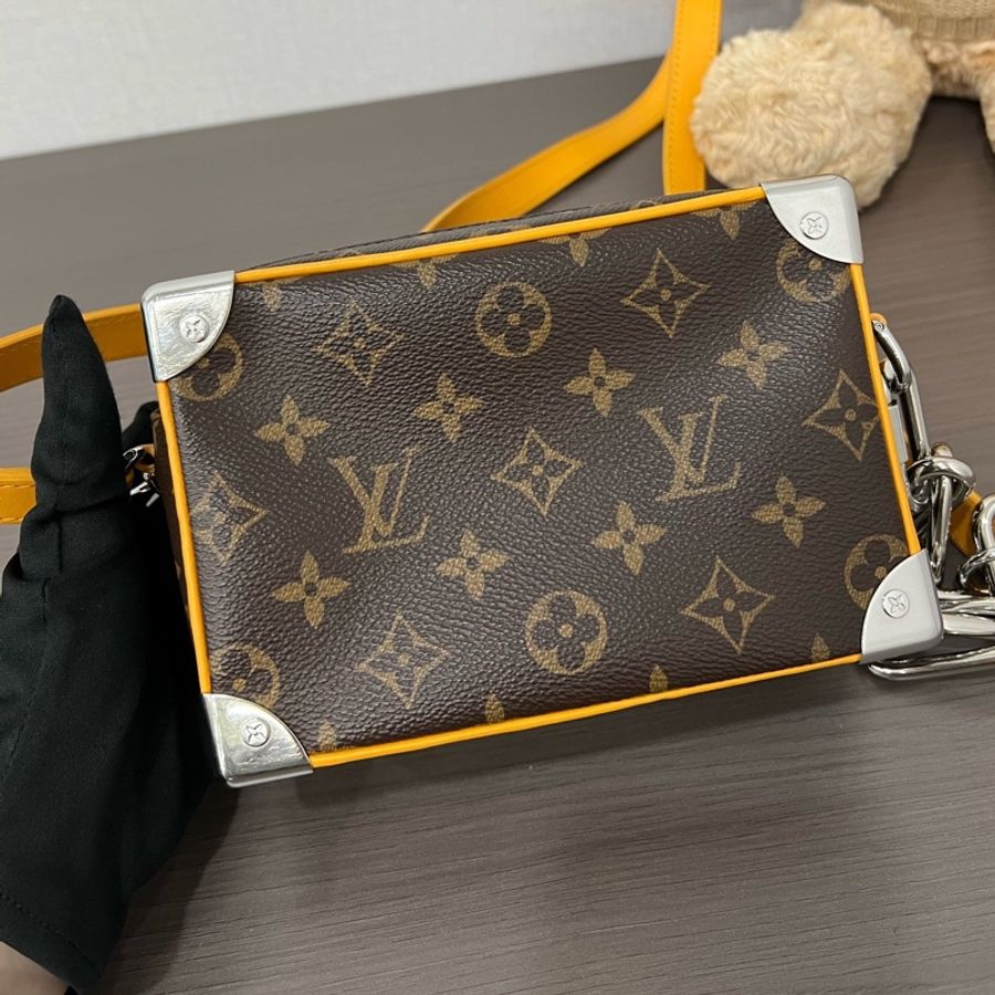 LV/路易威登 soft trunk銀角盒子斜背包 芯片款-2