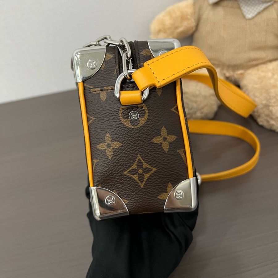 LV/路易威登 soft trunk銀角盒子斜背包 芯片款-4