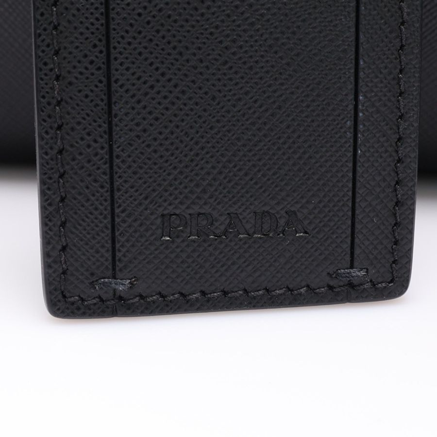 PRADA 普拉達 公事包 兩用包 黑色 Saffiano牛皮 2VE368N-6