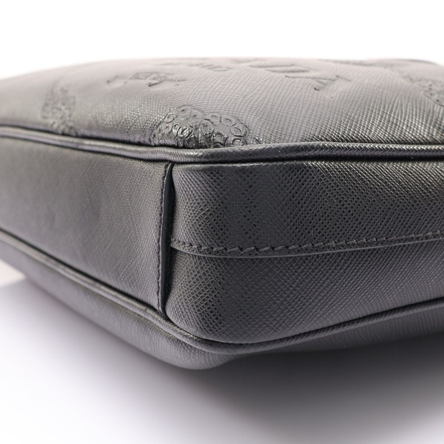 PRADA 普拉達 公事包 兩用包 黑色 Saffiano牛皮 2VE368N-12