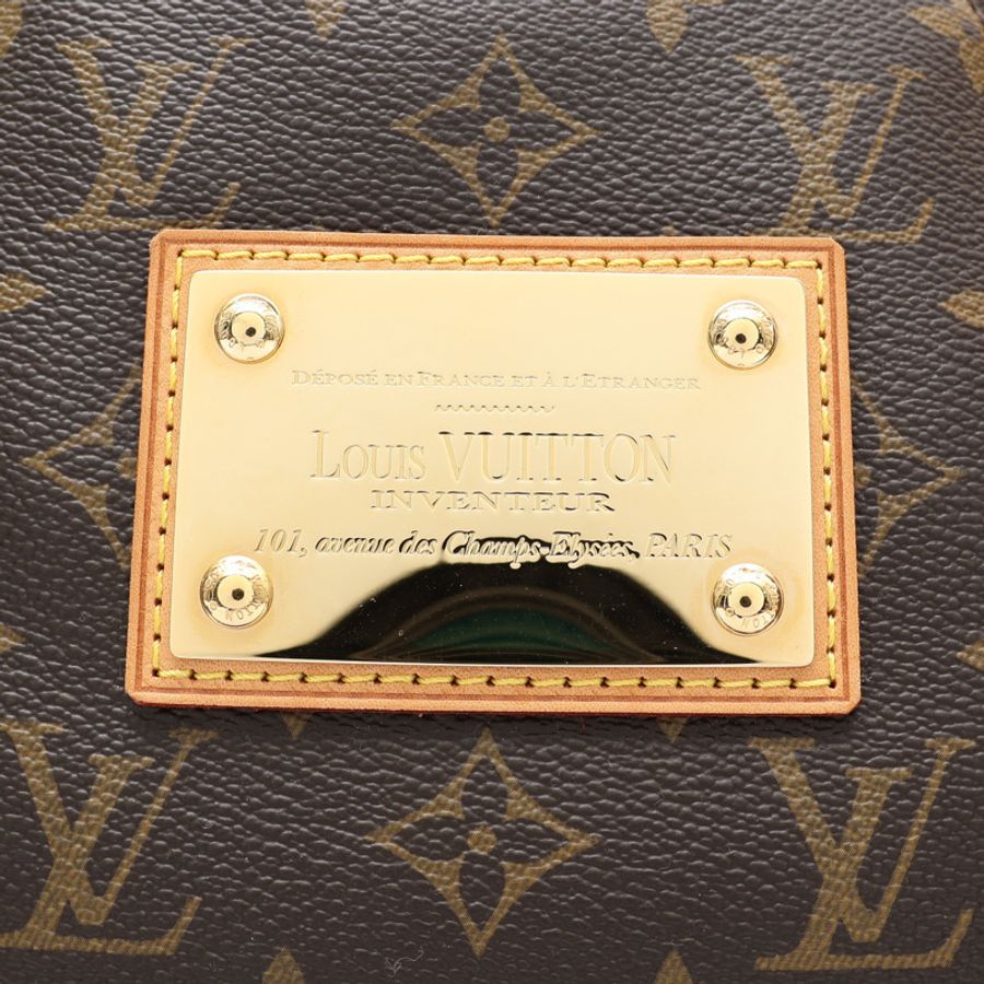 LOUIS VUITTON LV 路易威登 Galliera PM 肩背包 棕色 原花帆布 M56382-3