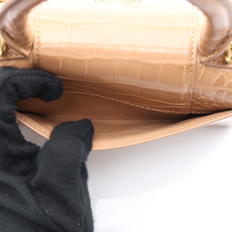 Balenciaga 巴黎世家 Hourglass XS Top Handle 兩用包 淺褐色 牛皮 592833 9607-3