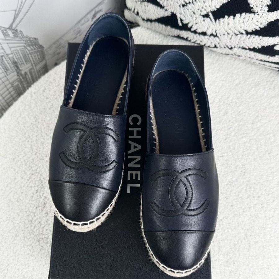 Chanel/香奈兒 經典漁夫鞋 36碼 附件盒子 未使用-1